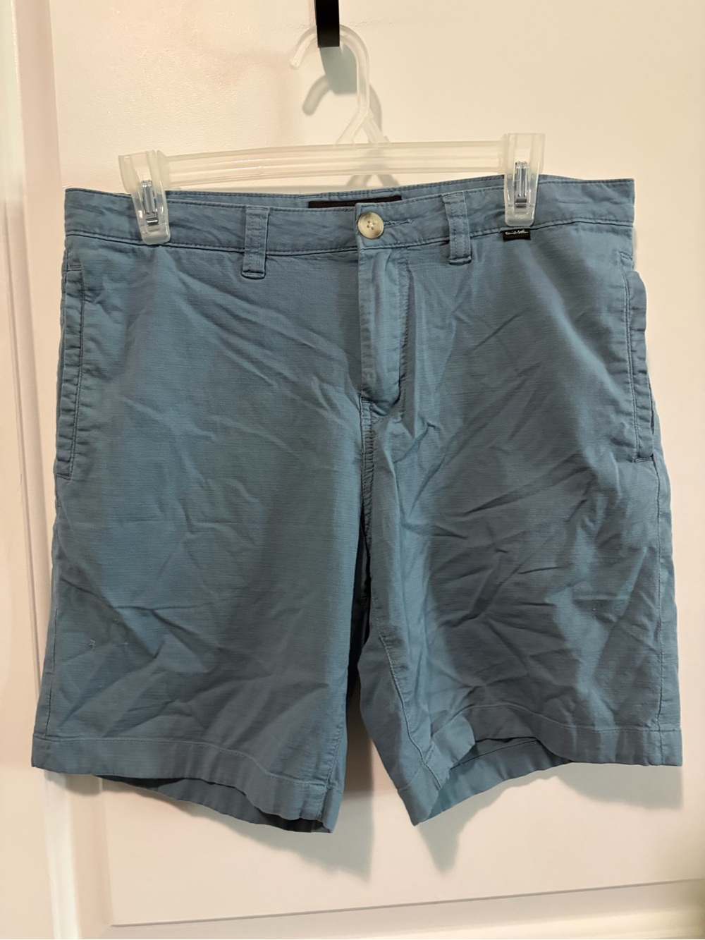 Travis Mathew Sky Blue Flat Front Shorts